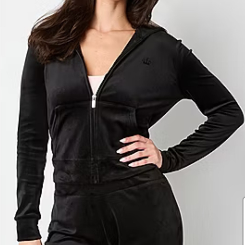 Juicy Couture Black Velour Hoodie
